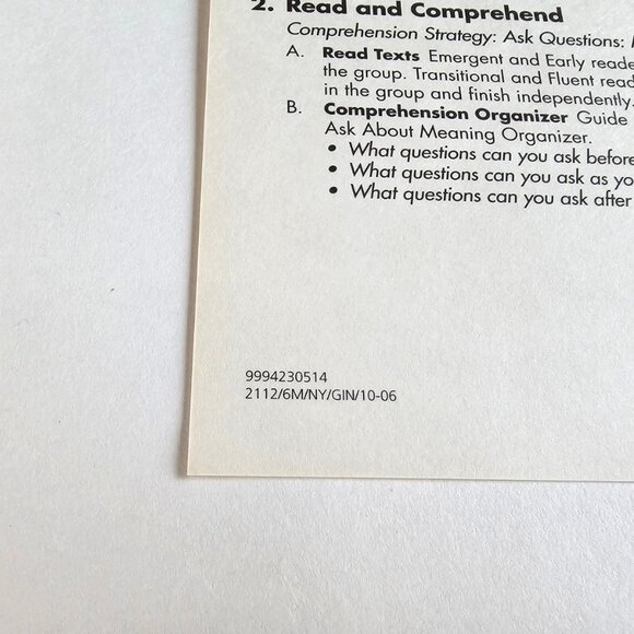 2 Rigby Literacy by Design: Writing(21) & Comprehension(10) Bridge Cards Grade 1 - Picture 11 of 13